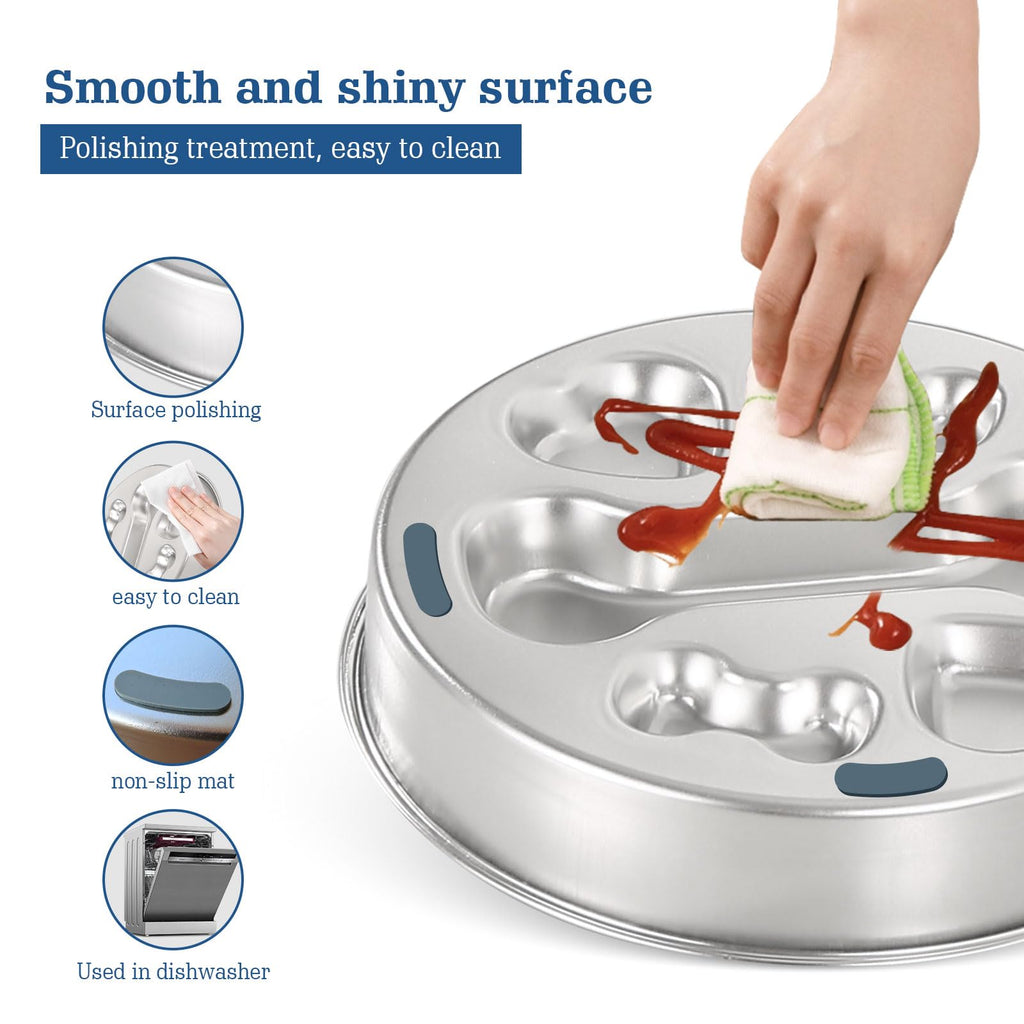 Stainless Steel Non-Slip Slow Feeder Dog Bowl C349978
