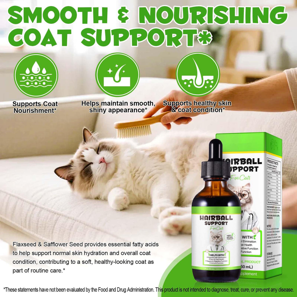 Cat Hairball Remedy Digestive Aid Drops 60ml K4353