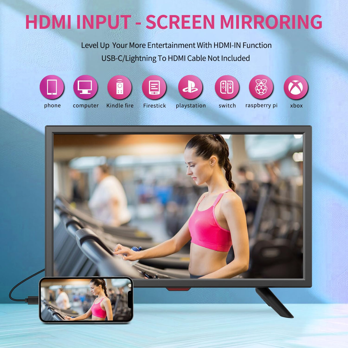 20 inch Flat Screen TV with HDMI USB VGA Ports F73662