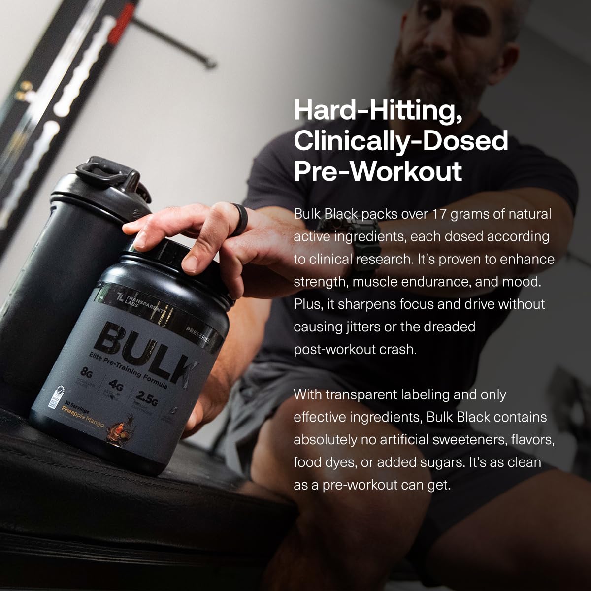 Sugar Free Pre Workout with Beta Alanine, Citrulline Malate & Caffeine, 30 Servings W375997