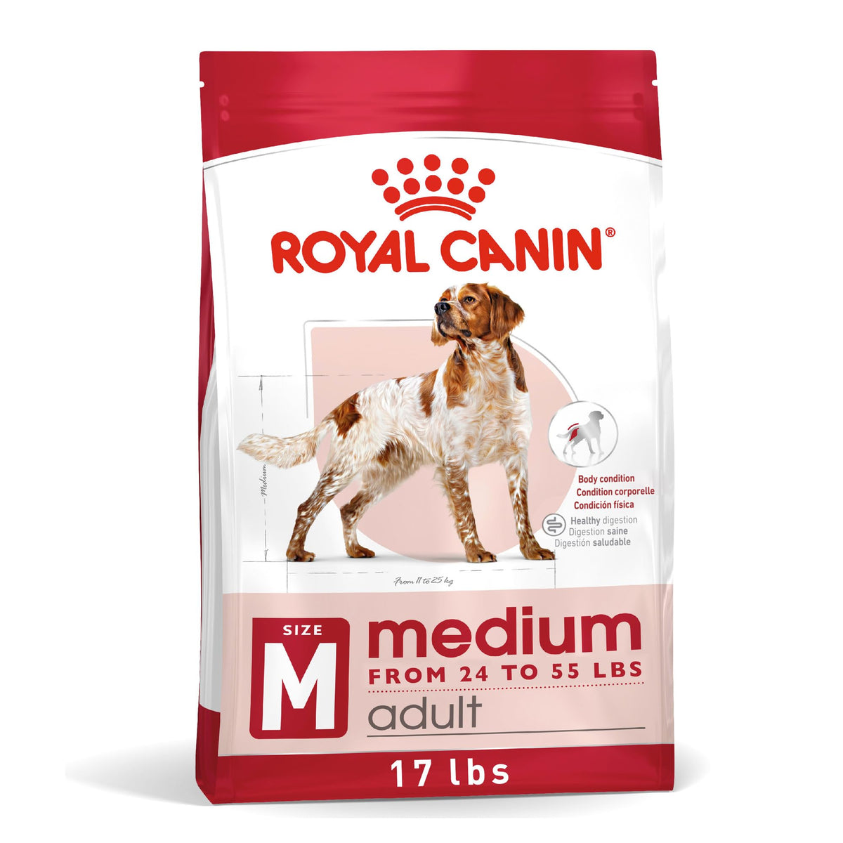 Medium Adult Dry Dog Food, 17 lb Bag N897037