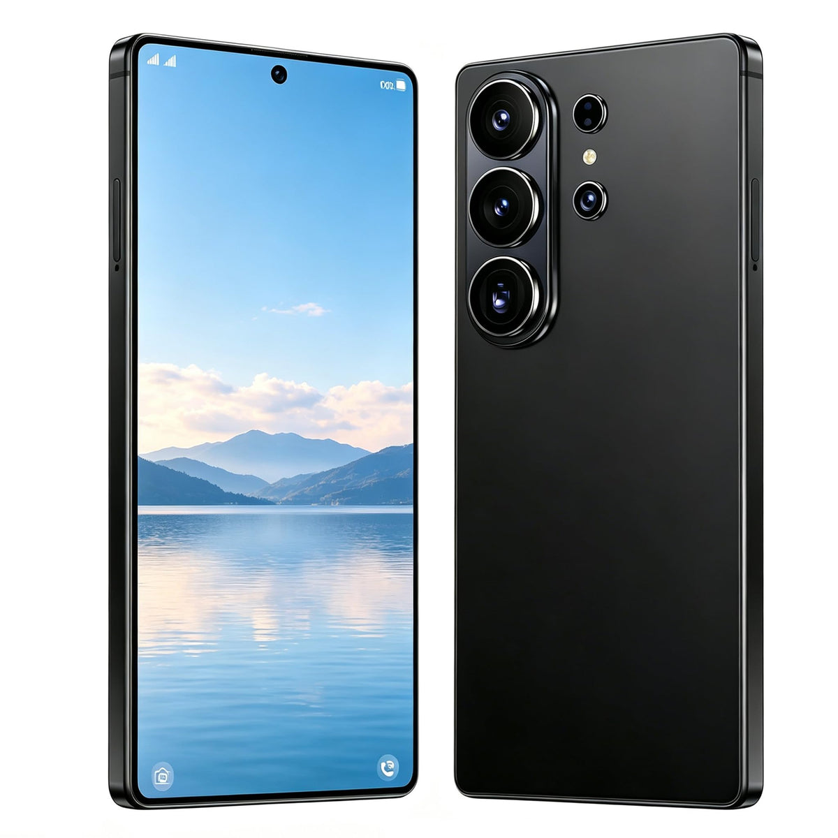 Unlocked Smartphone 6.6" HD 4GB+32GB 256GB Expandable Android 12 Black B750