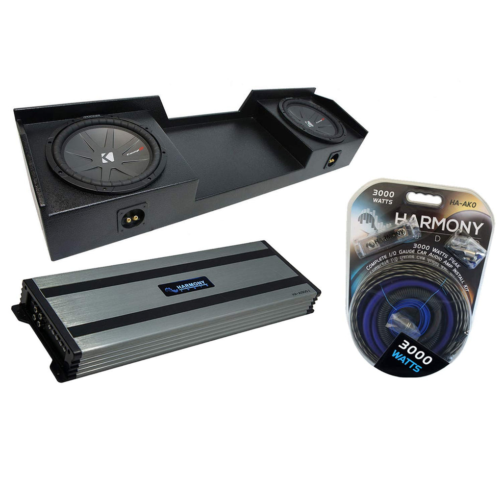 Dual 12" Sub Box and Amp W886