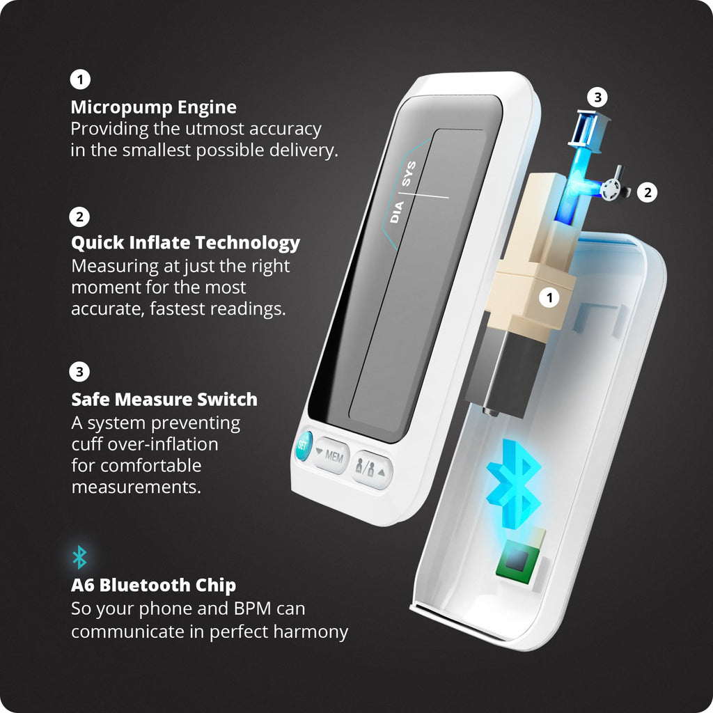 Bluetooth Blood Pressure Monitor with Upper Arm Cuff O99176