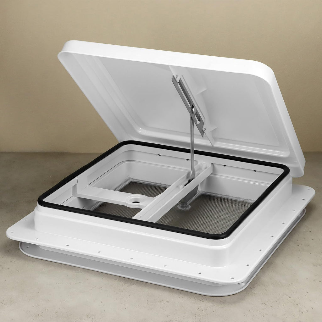14 x 14 Manual RV Roof Vent Translucent Lid I66244