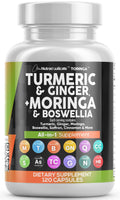 Turmeric Moringa Ginger Boswellia Saffron Supplement O7452