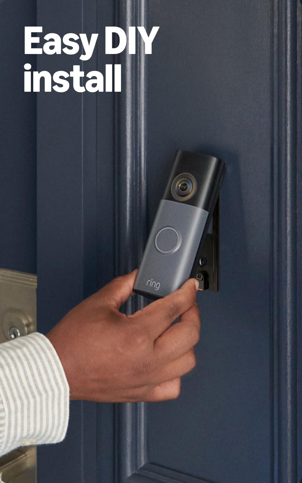 Battery Doorbell 2K Wide-Angle Speckled Gray Q470052