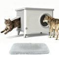 Weatherproof Outdoor Cat House with Escape Door K570