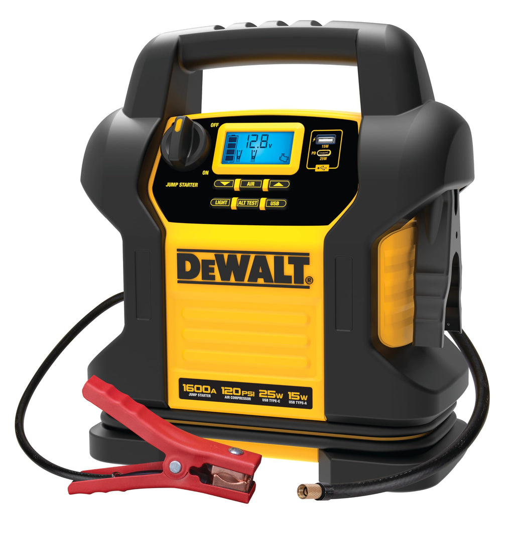1600 Peak Amp Jump Starter with 120 PSI Air Inflator C29765