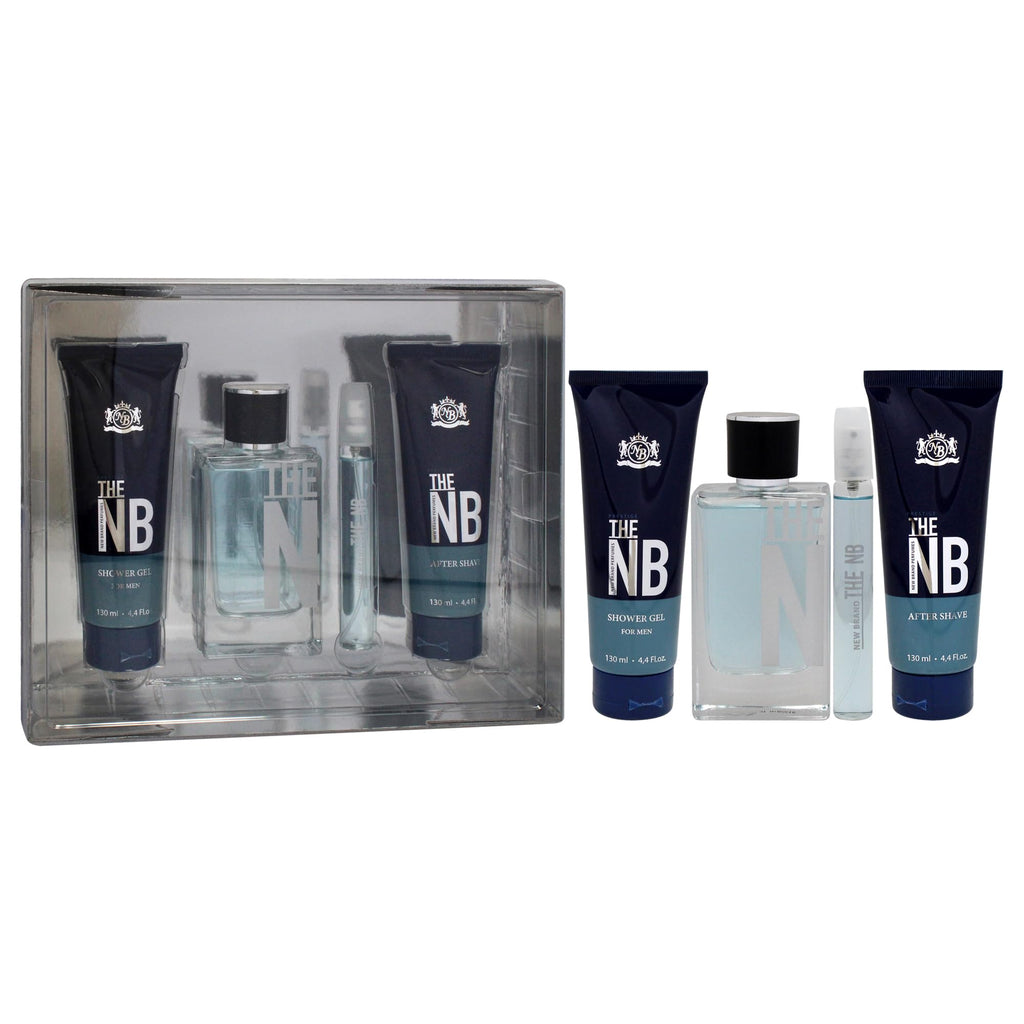 4 Pieces Eau de Toilette Spray Shower Gel After Shave Balm Gift Set N161916