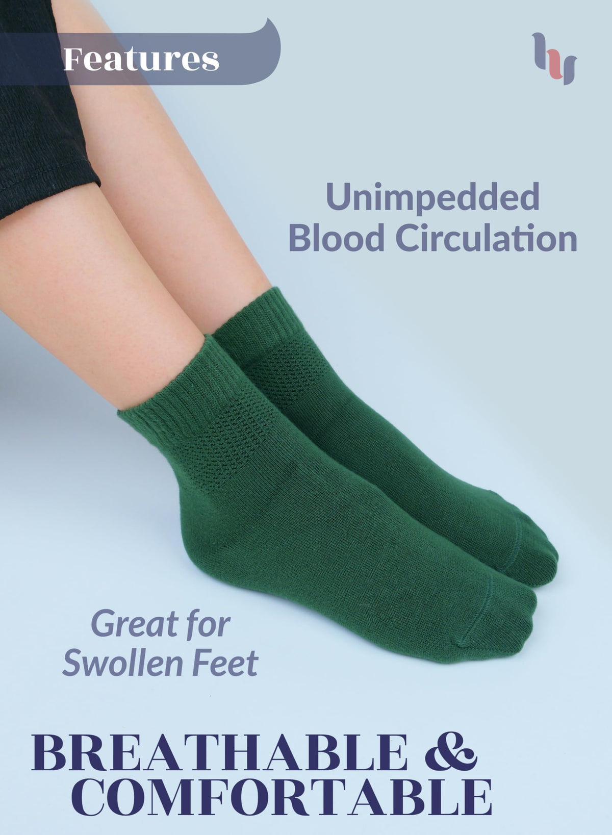 Bamboo Seamless Ankle Socks V562