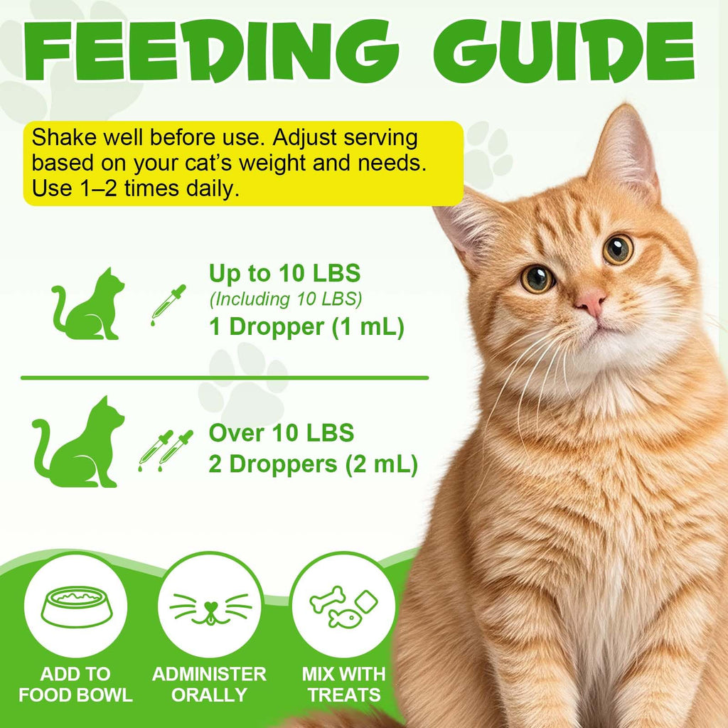 Cat Hairball Remedy Digestive Aid Drops 60ml K4353