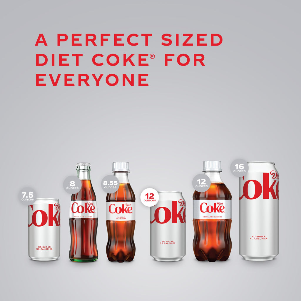 Diet Coke Soda Soft Drink Cans, 12 fl oz, 24 Pack G39259