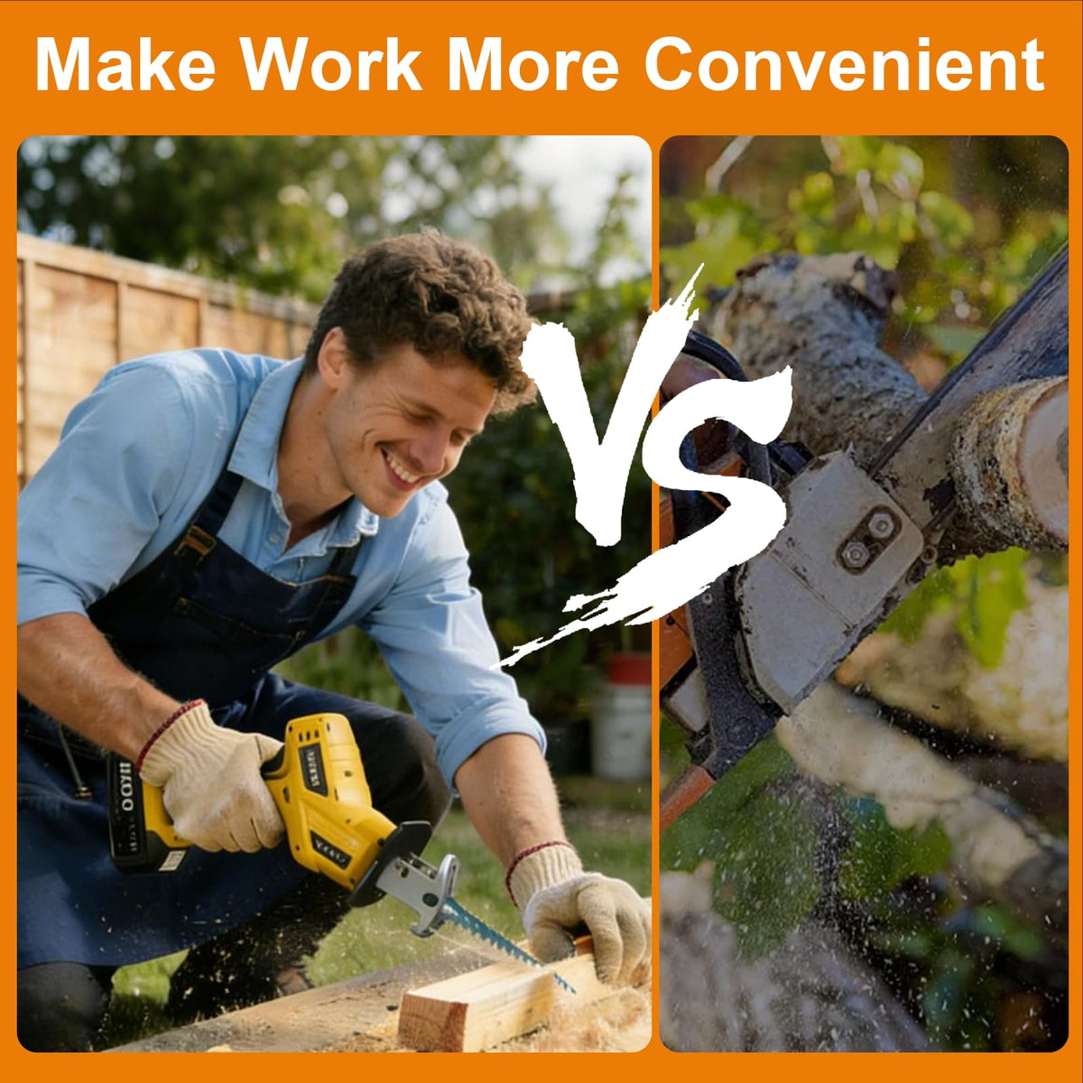 Cordless Reciprocating Saw 0-3500 SPM Variable Speed with 4 Blades Q73399