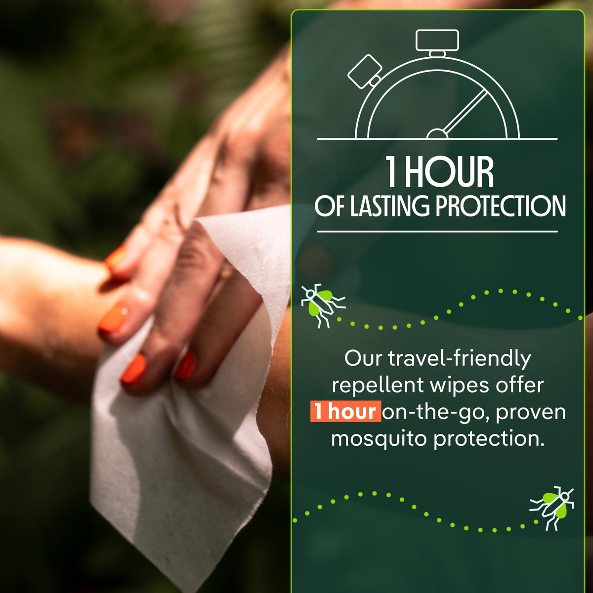 Plant-Based Mosquito Repellent Wipes 10 Count Pack of 3 J1161