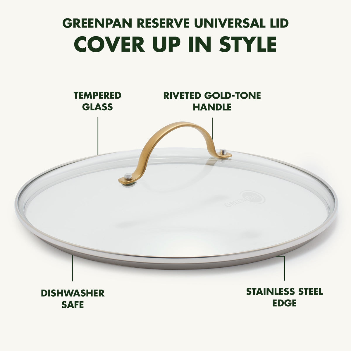 10" Tempered Glass Lid for Cookware Y30394