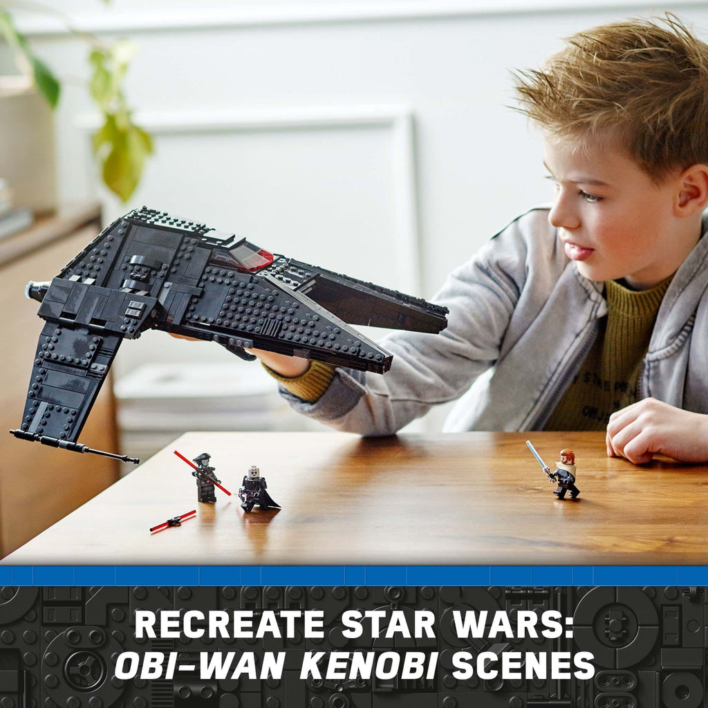 Buildable Toy Starship with Blue and Double-Bladed Red Lightsabers V328