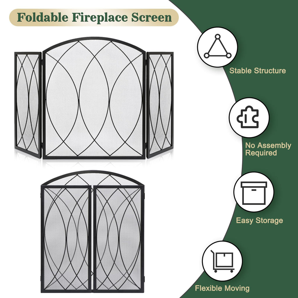 Wrought Iron Fireplace Screen E1482