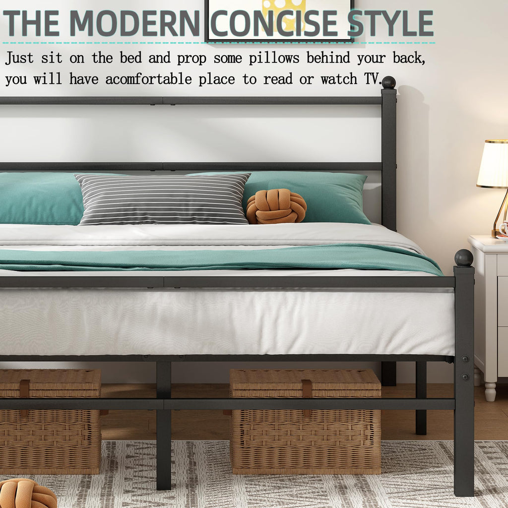 Black Full Size Bed Frame W7856