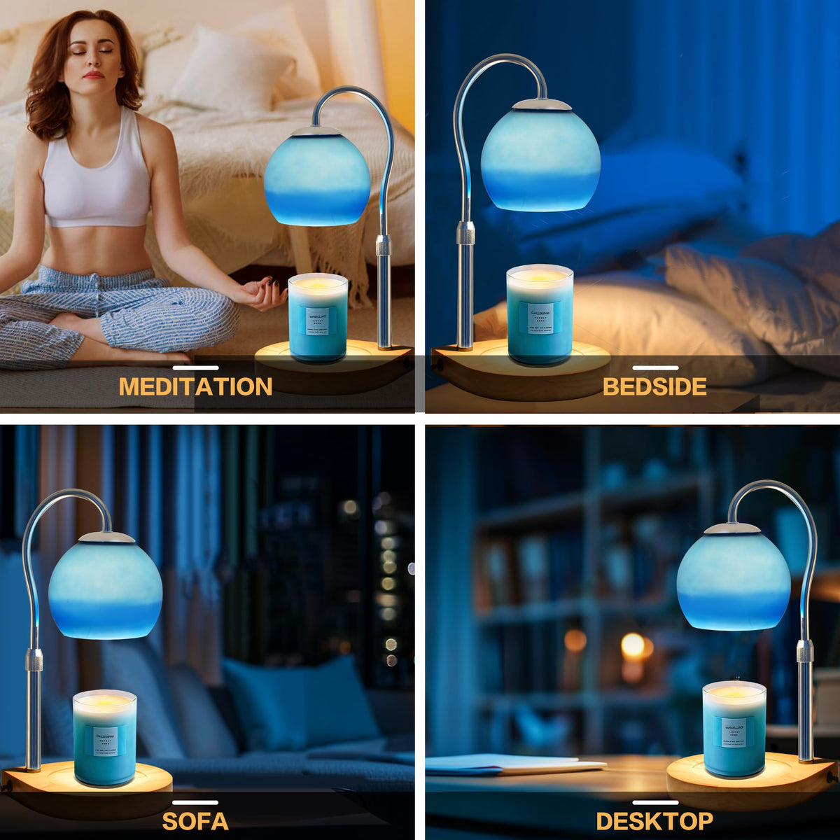 Candle Warmer Lamp with Timer and Adjustable Height B93072