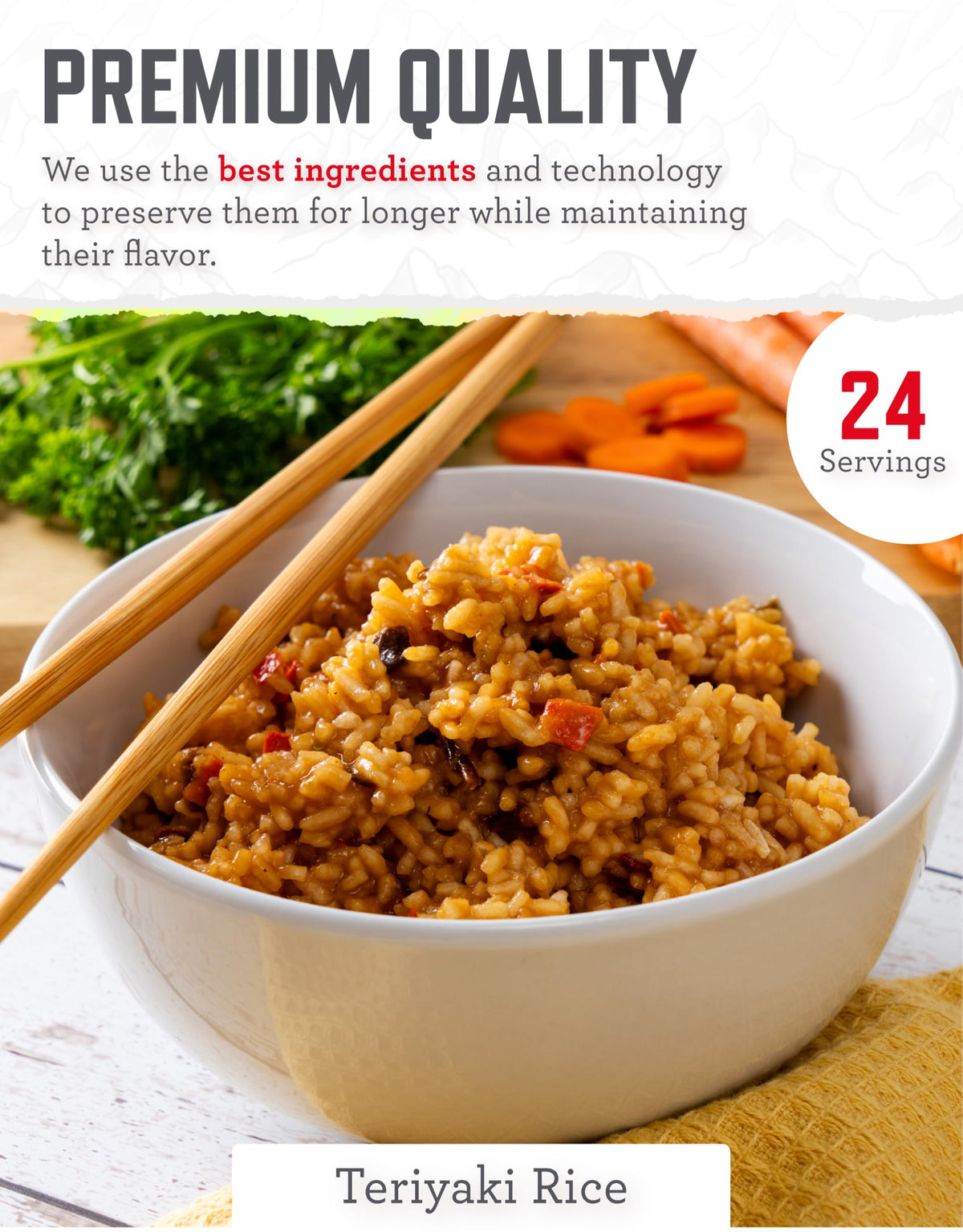 48 Servings Gluten Free Freeze Dried Entrées L8925