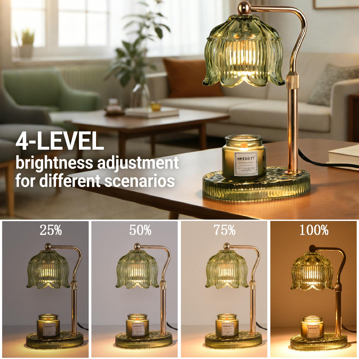 Dimmable Candle Warmer Lamp with Timer G990612