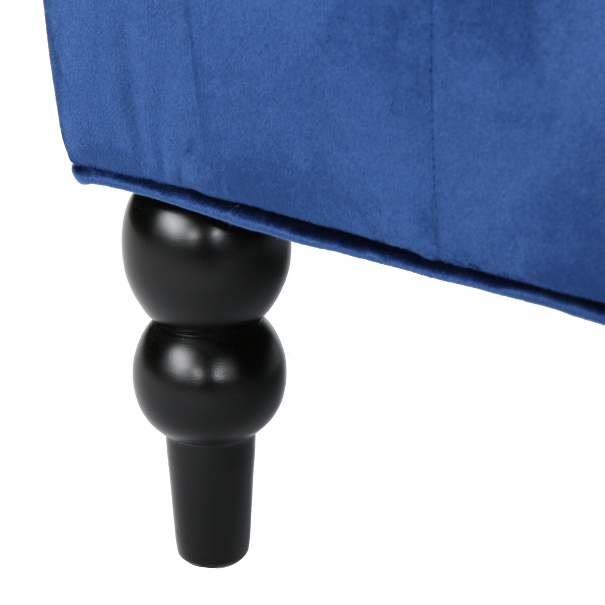 Navy Blue Tufted Velvet Wingback Loveseat X251448
