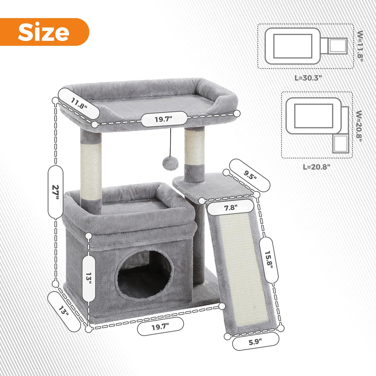 Gray Cat Tree G687