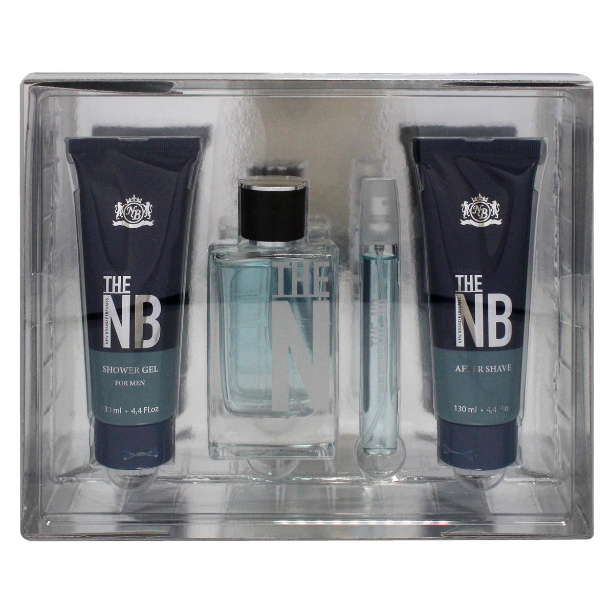 4 Pieces Eau de Toilette Spray Shower Gel After Shave Balm Gift Set N161916