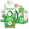Organic Grass Fed Protein Shake, Strawberry, 11oz, 12pk N75880