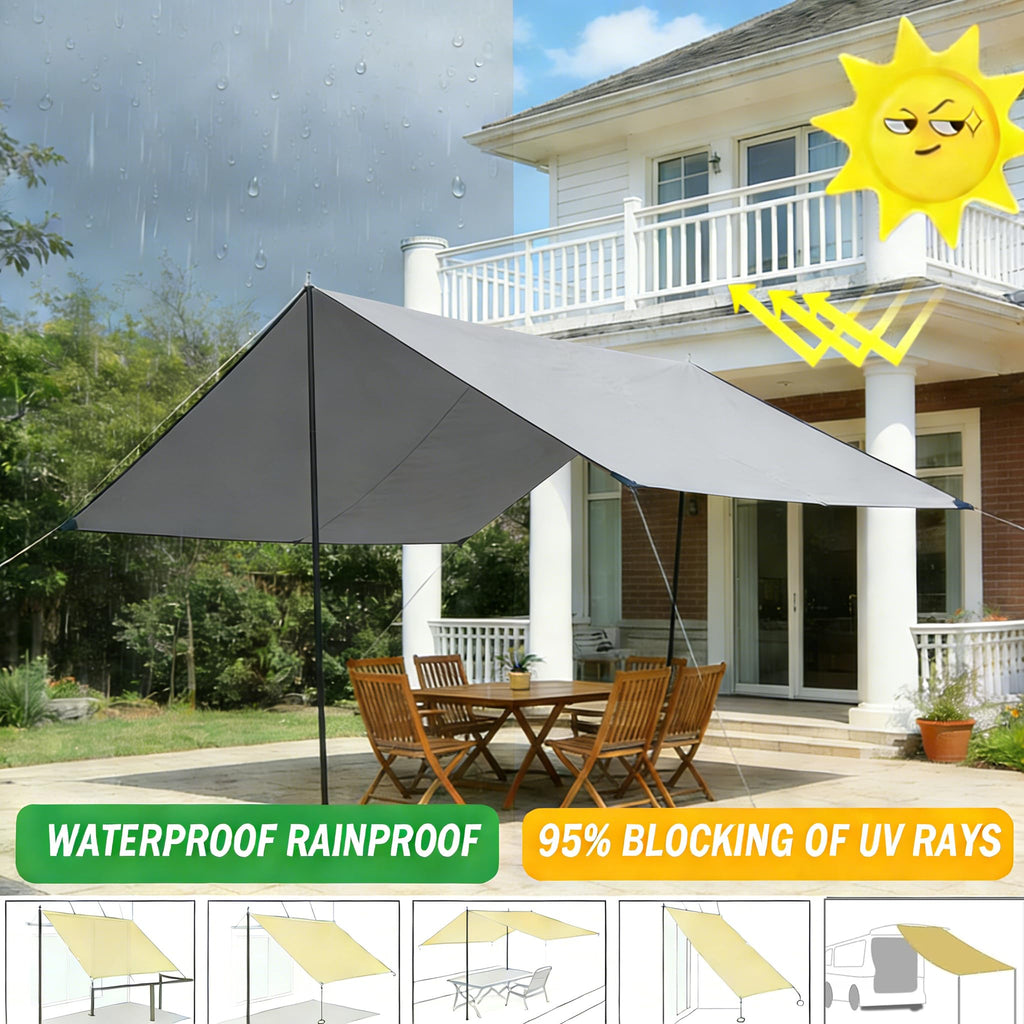 Light Gray 3.3′x3.3′ Waterproof UV Resistant Privacy Screen Z98006
