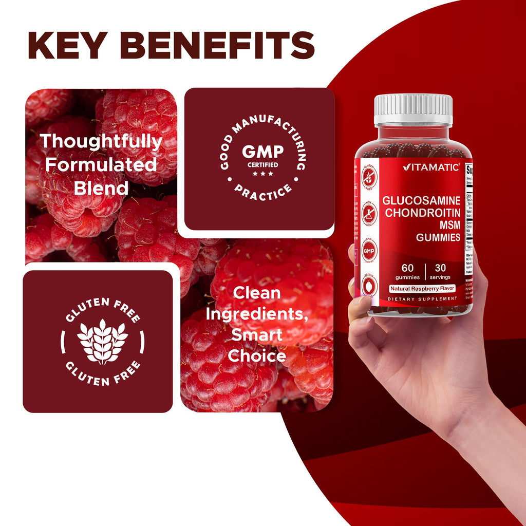 Glucosamine Chondroitin with MSM & Vitamin E 60 Gummies K66784