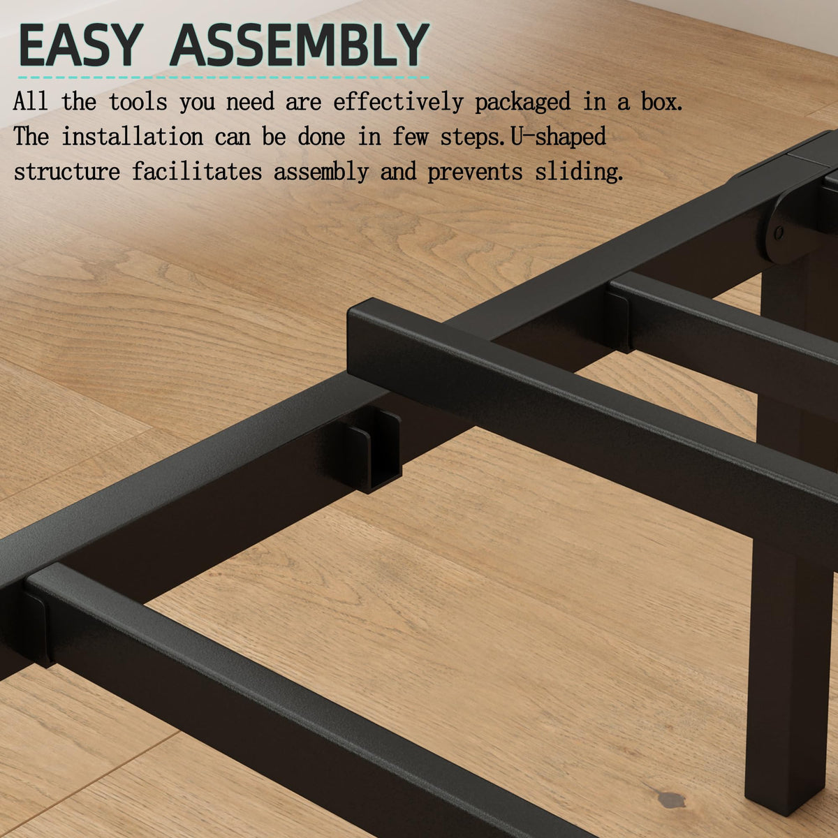Black Full Size Bed Frame W7856