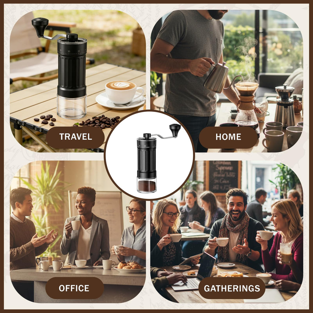 Manual Coffee Grinder with 40 Adjustable Settings, 30g Capacity I675