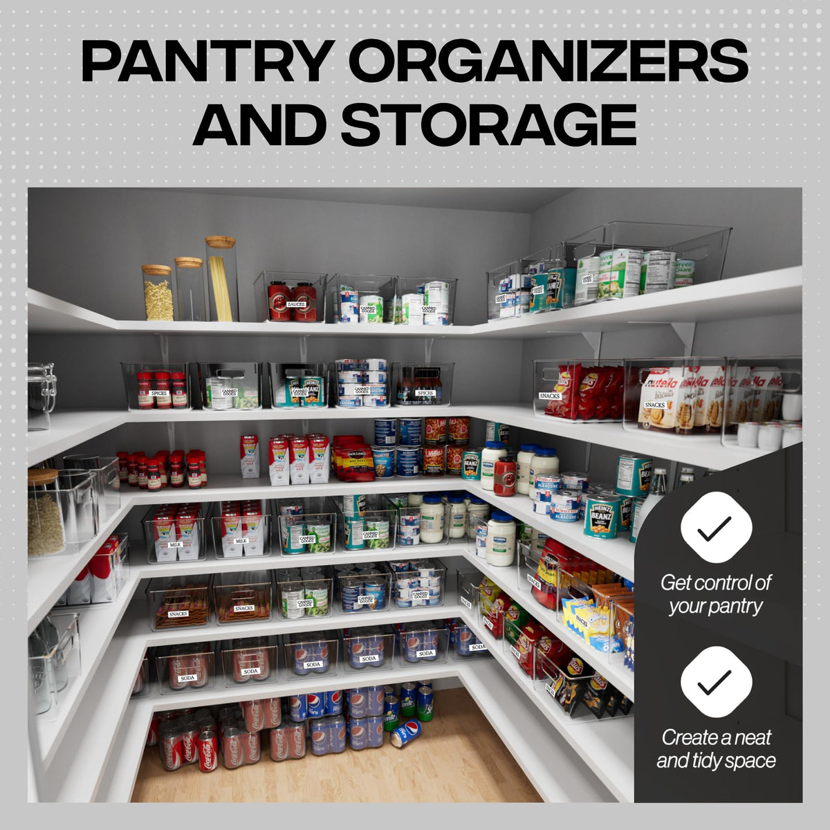 Clear Plastic Storage Bins G22708