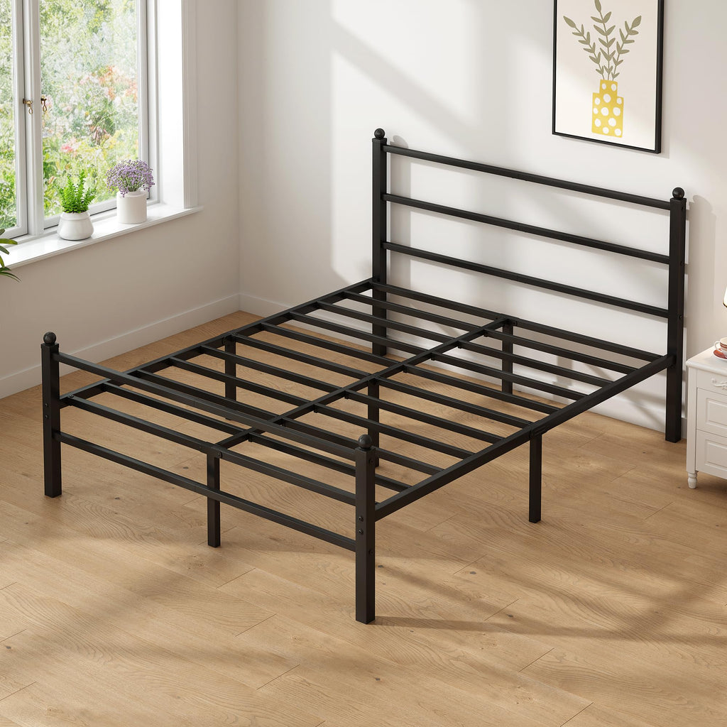 Black Full Size Bed Frame W7856