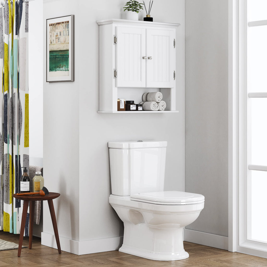 White Wall-Mounted Bathroom Cabinet T47608