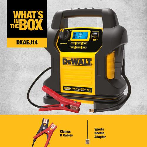1600 Peak Amp Jump Starter with 120 PSI Air Inflator C29765