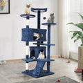 Tall Indoor Cat Condo Tower with Scratching Post E797
