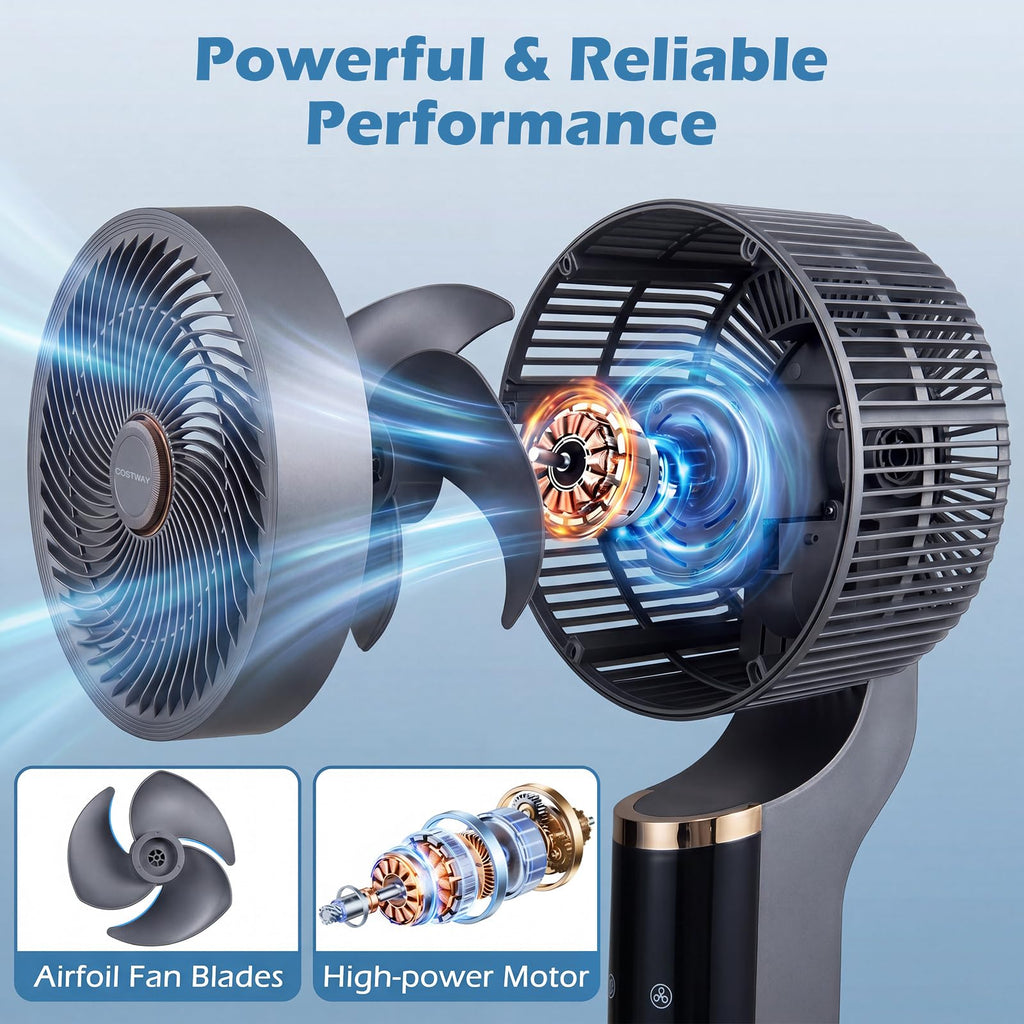 Compact Oscillating Standing Fan T46912