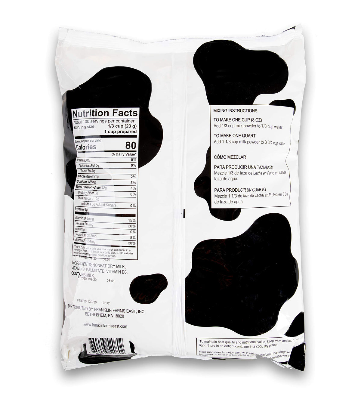 Instant Nonfat Dry Milk 5 Pound Bag J782043