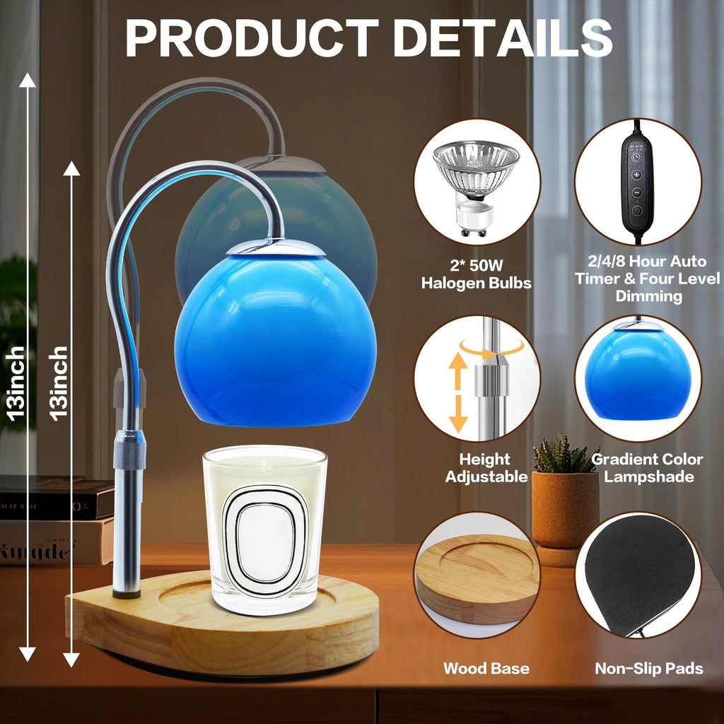 Candle Warmer Lamp with Timer and Adjustable Height B93072
