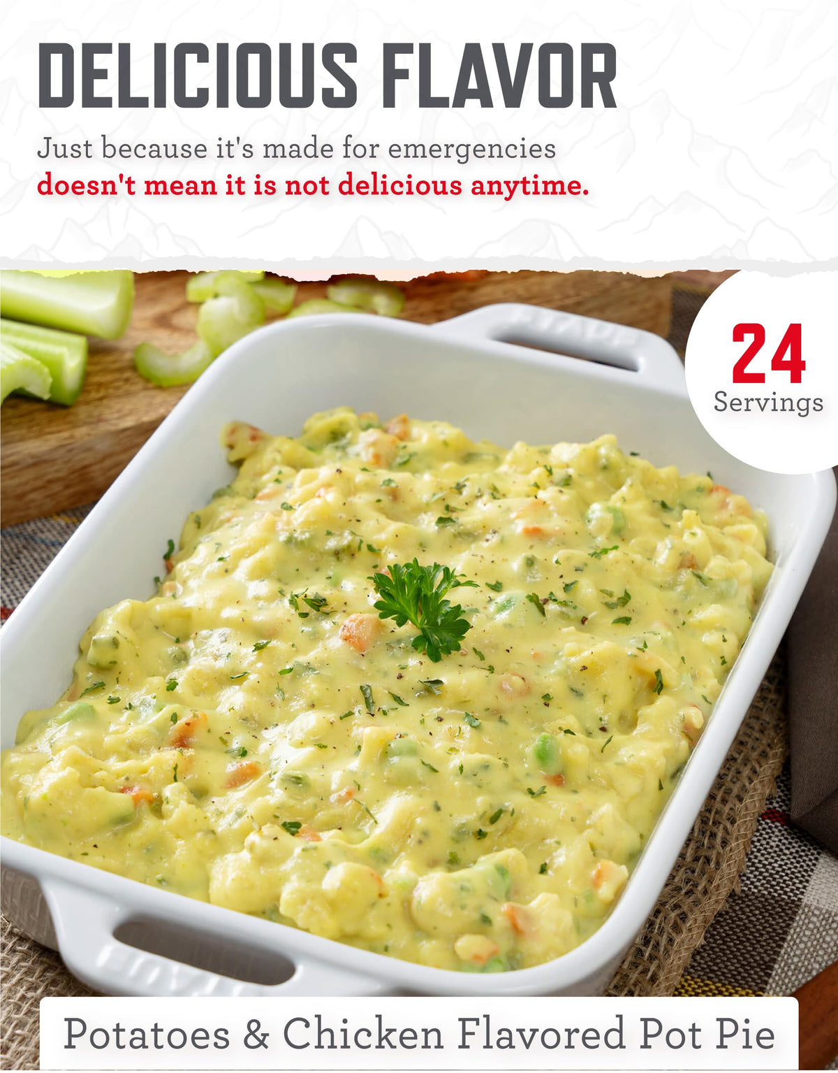 48 Servings Gluten Free Freeze Dried Entrées L8925