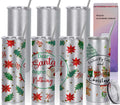 20 Oz 8 Pack Glitter Sublimation Skinny Tumblers Stainless Steel F421