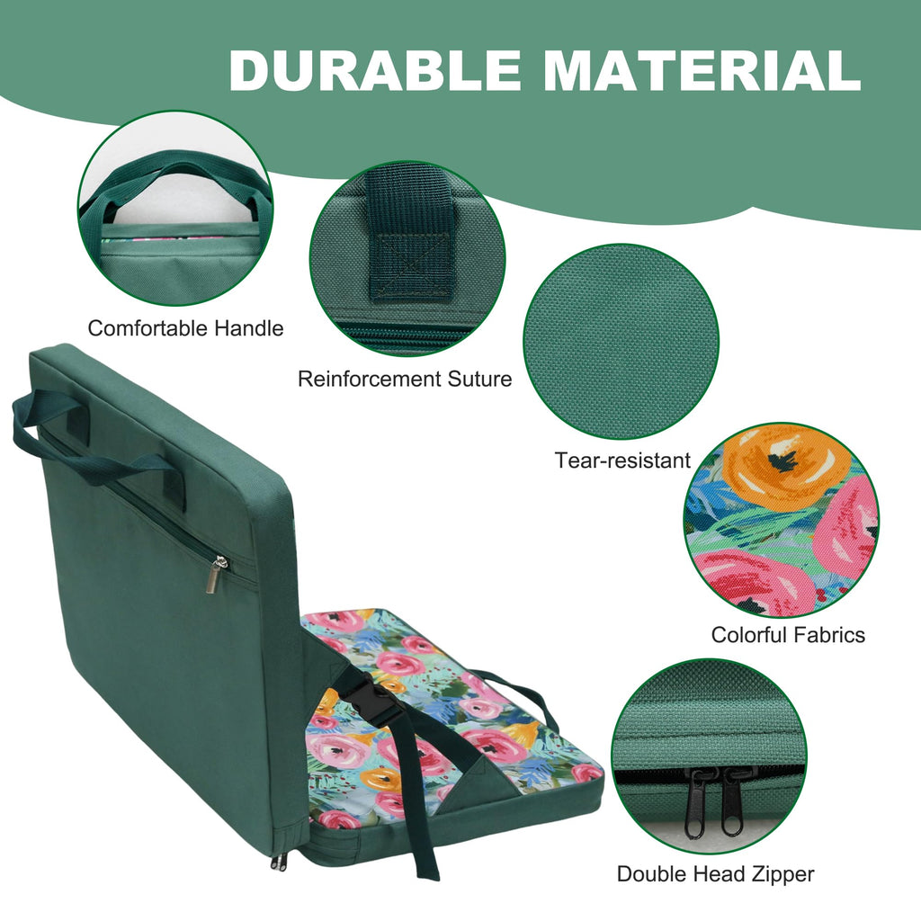 Portable Waterproof Stadium Seat Cushion with Back Support X8414