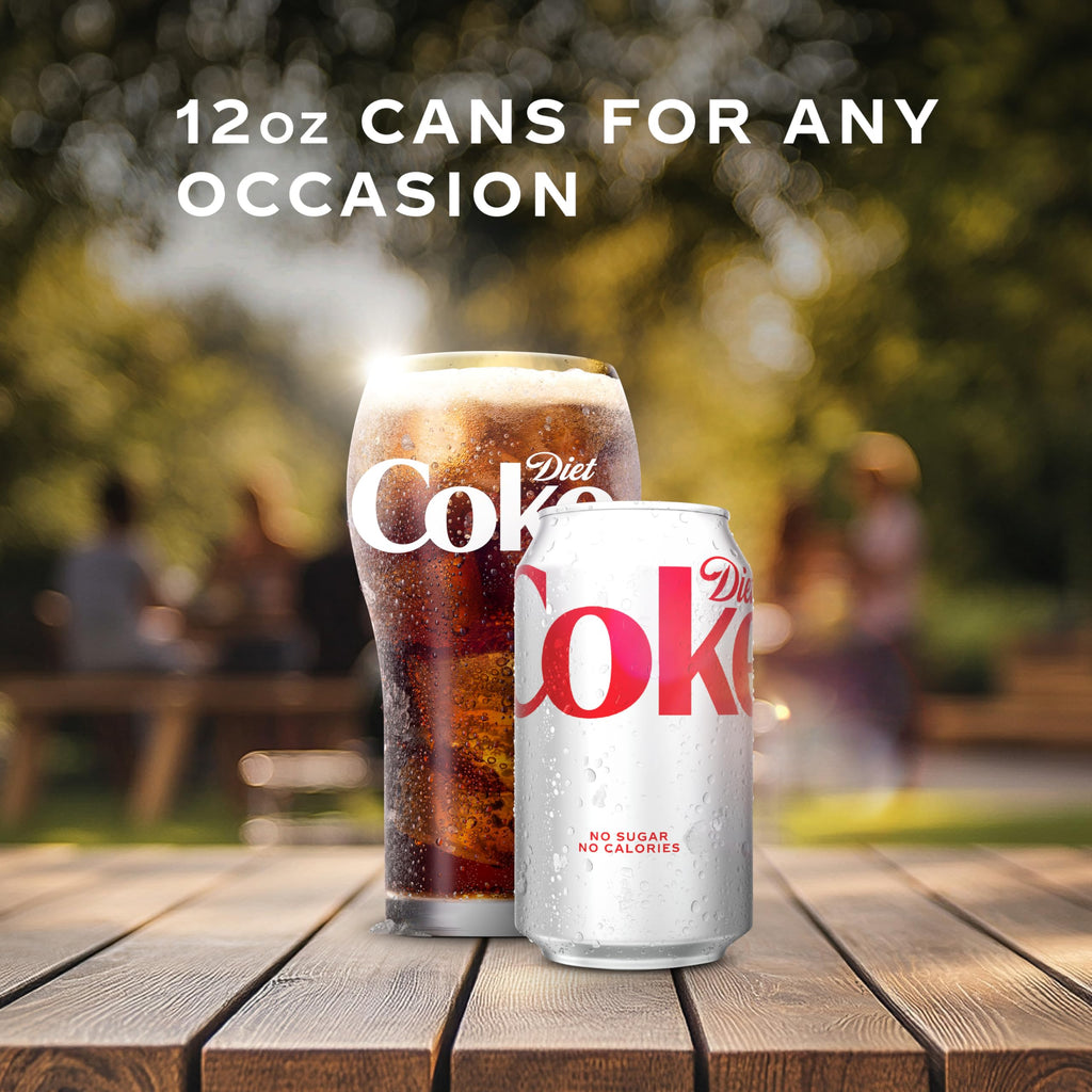 Diet Coke Soda Soft Drink Cans, 12 fl oz, 24 Pack G39259