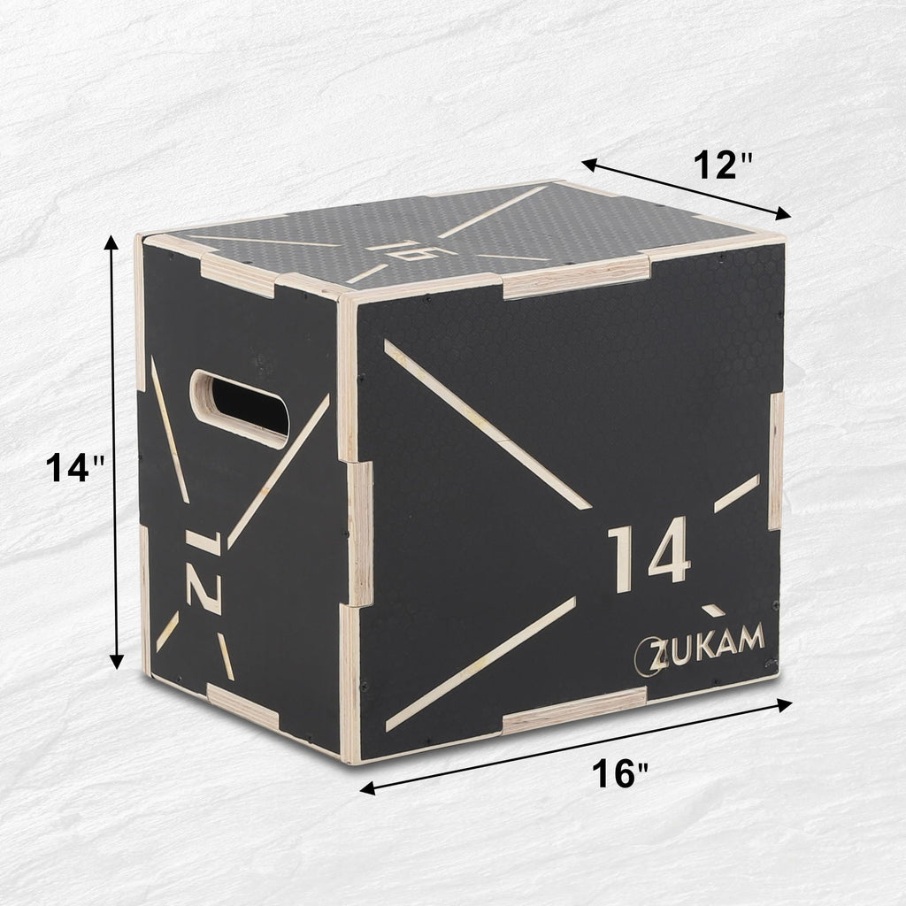Non-Slip Wood Plyometric Jump Box W330326