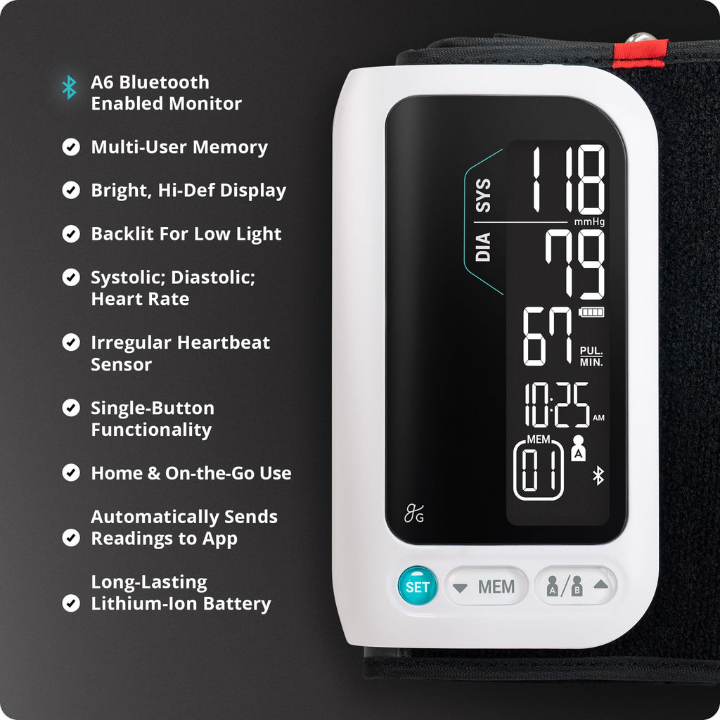 Bluetooth Blood Pressure Monitor with Upper Arm Cuff O99176