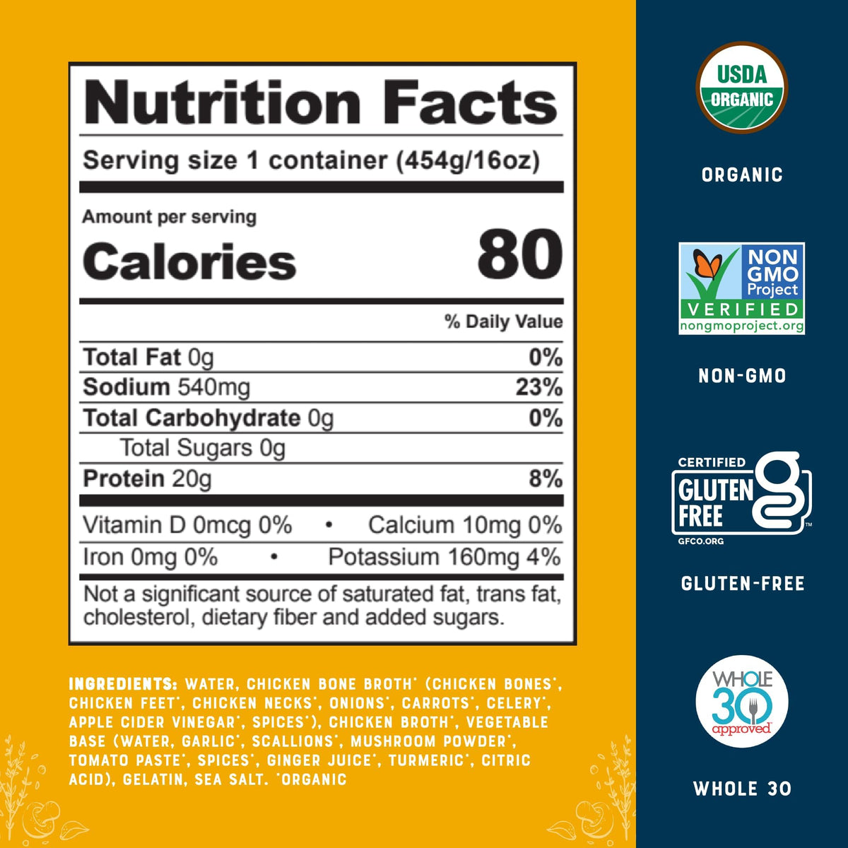 Organic Chicken Bone Broth 16oz G931193