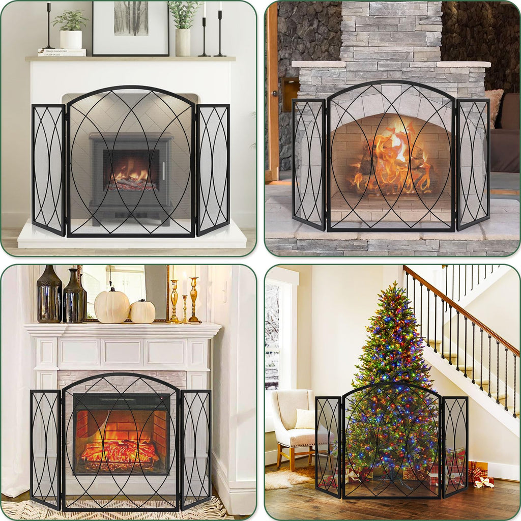 Wrought Iron Fireplace Screen E1482